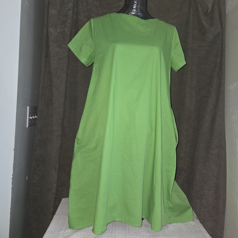 Vibrant Green Italian Women's Dress
